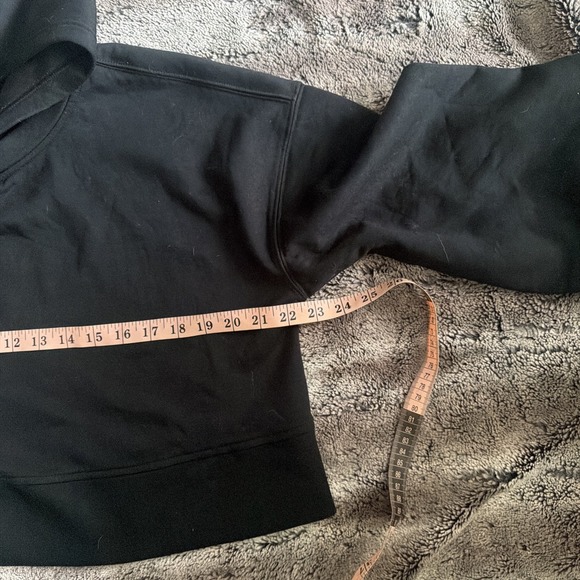 Free People FP Movement Playing Games Small Crop Hoodie Black Oversized - Picture 4 of 4